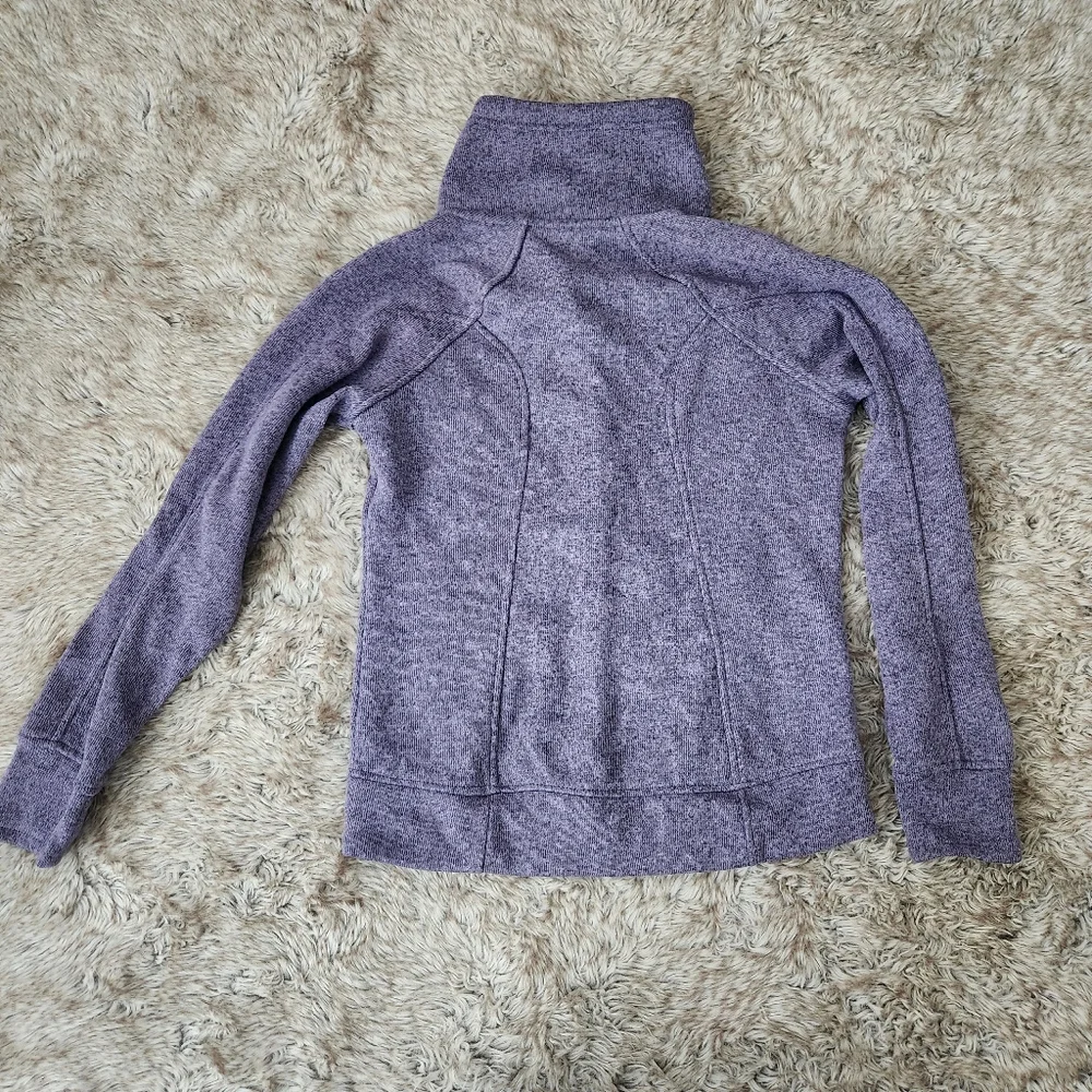 Avalanche Full Zip‎ Knit Sweater-Jacket Purple Women's Size Small
